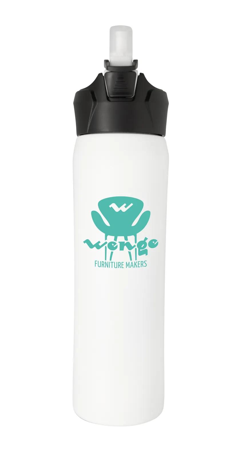 Vacuum Sport Bottle Flip Top Straw Steel - 18 oz - product view 6