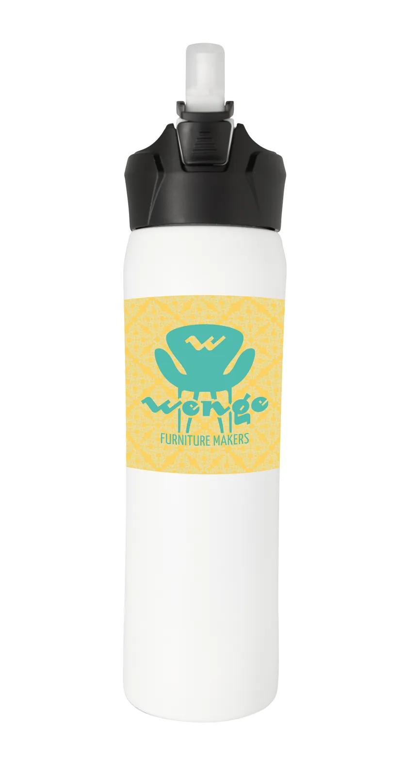 Vacuum Sport Bottle Flip Top Straw Steel - 18 oz - product view 7