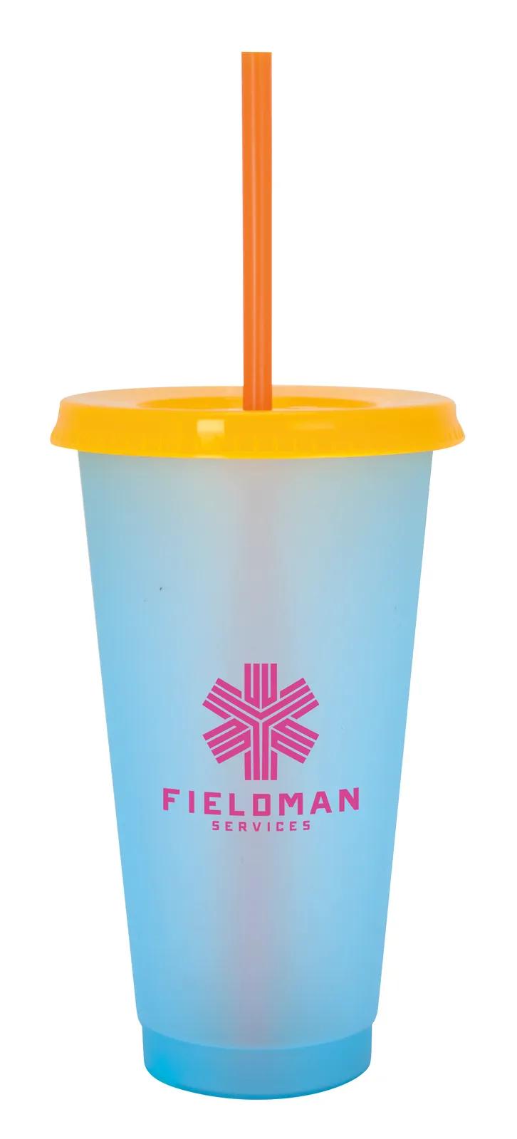 Color Changing Tumbler Cold Activated Plastic - 24 oz - product view 3