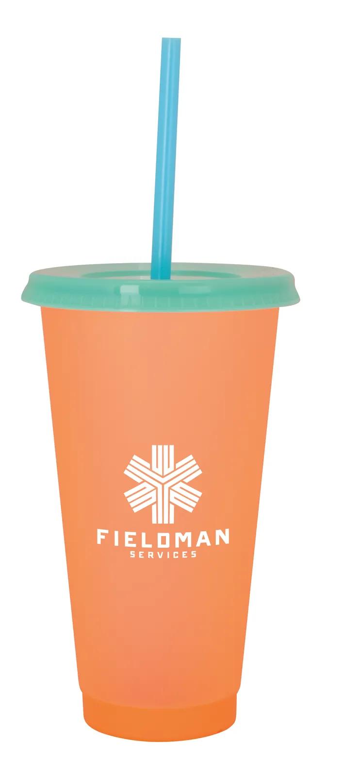 Color Changing Tumbler Cold Activated Plastic - 24 oz - product view 8