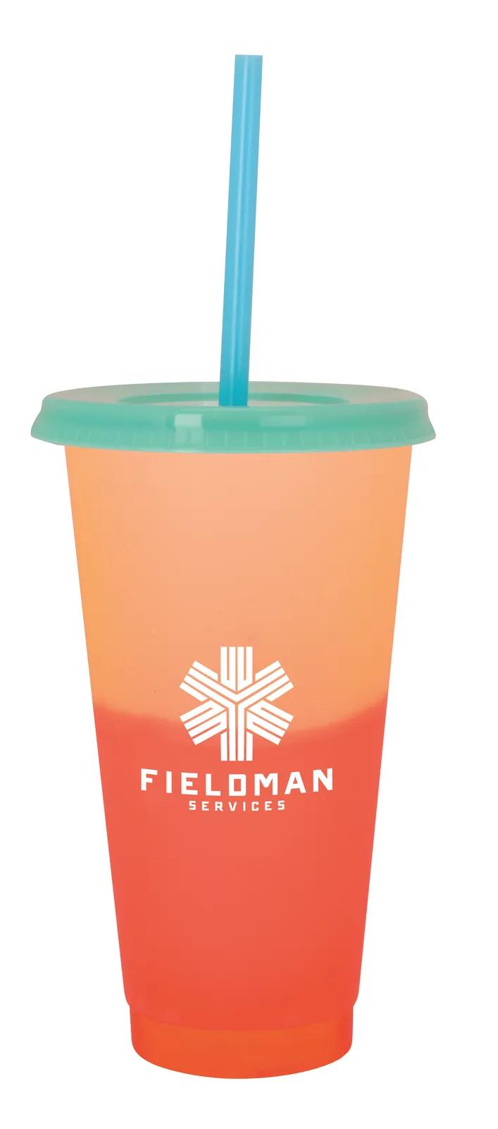 Color Changing Tumbler Cold Activated Plastic - 24 oz - product view 9