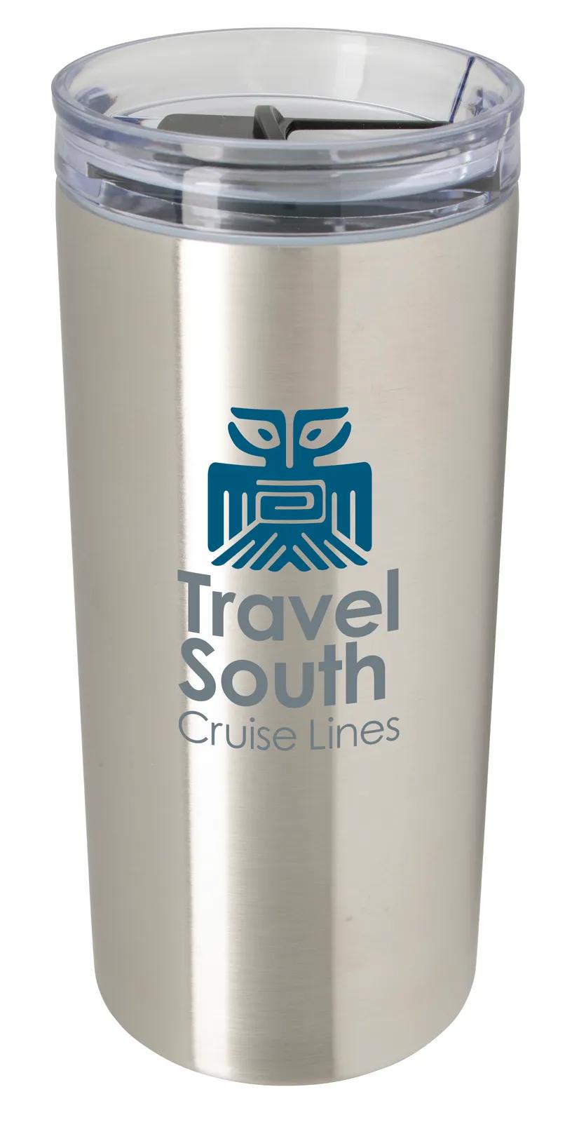 Insulated Tumbler with Slider Lid Stainless Steel - 18 oz - product view 4