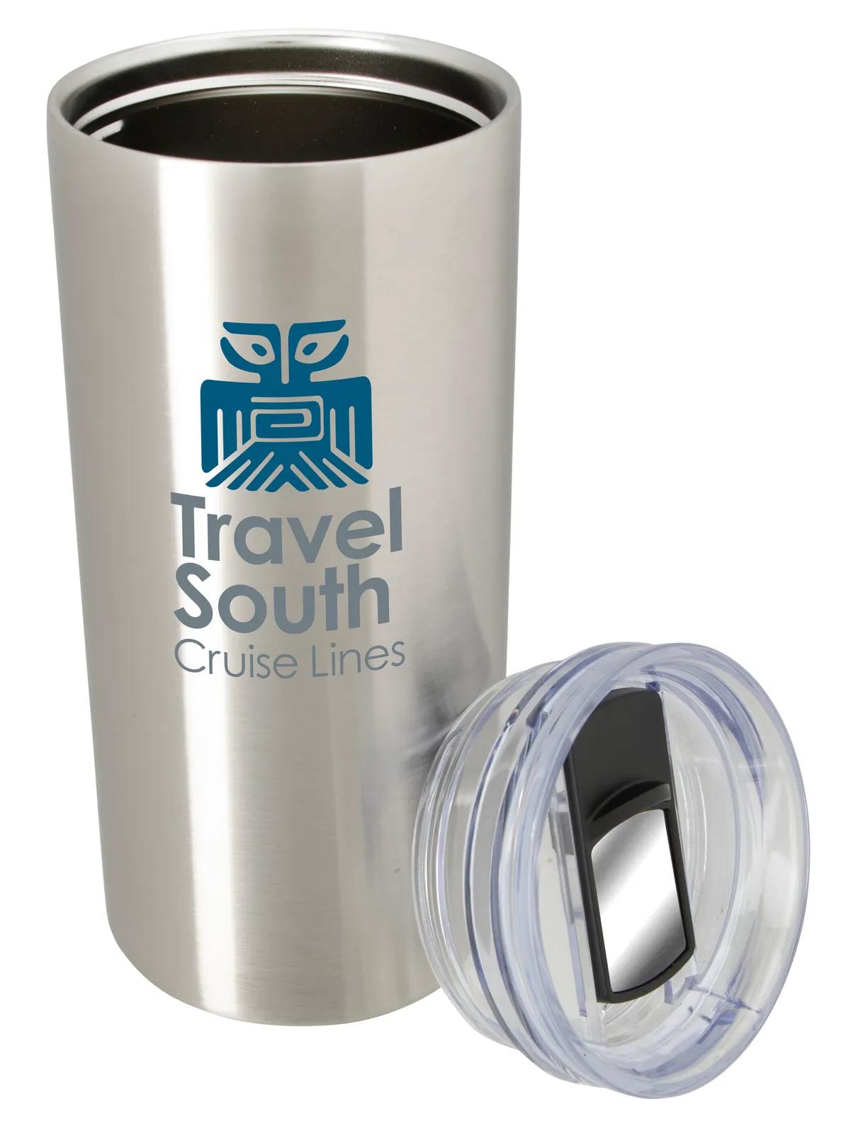 Insulated Tumbler with Slider Lid Stainless Steel - 18 oz - product view 5