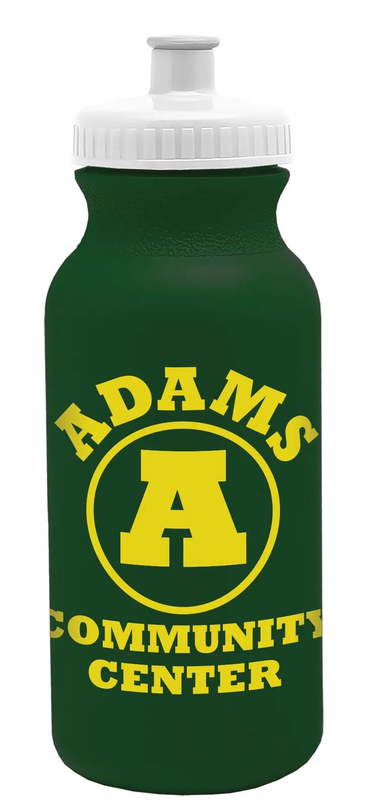 Bike Water Bottle Push-Pull Cap Made in USA - 20 oz - product view 45