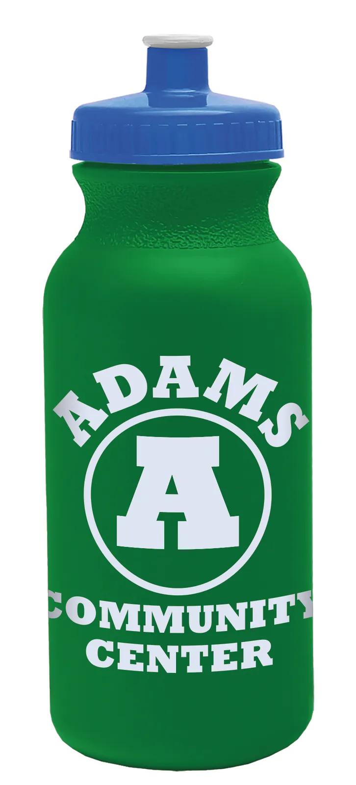 Bike Water Bottle Push-Pull Cap Made in USA - 20 oz - product view 50