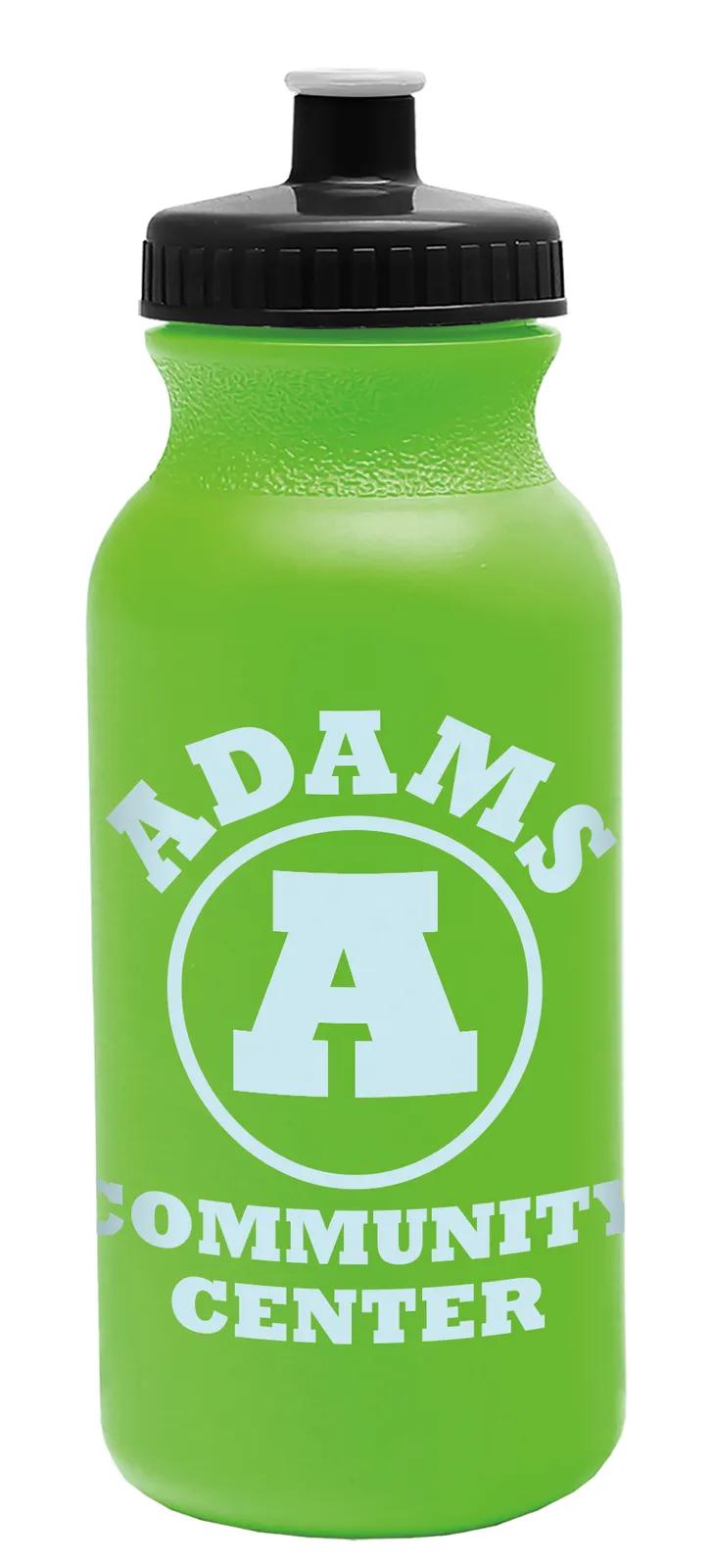 Bike Water Bottle Push-Pull Cap Made in USA - 20 oz - product view 55