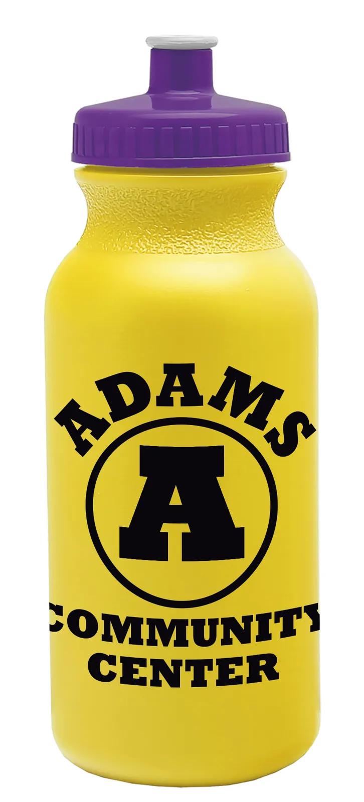 Bike Water Bottle Push-Pull Cap Made in USA - 20 oz - product view 67