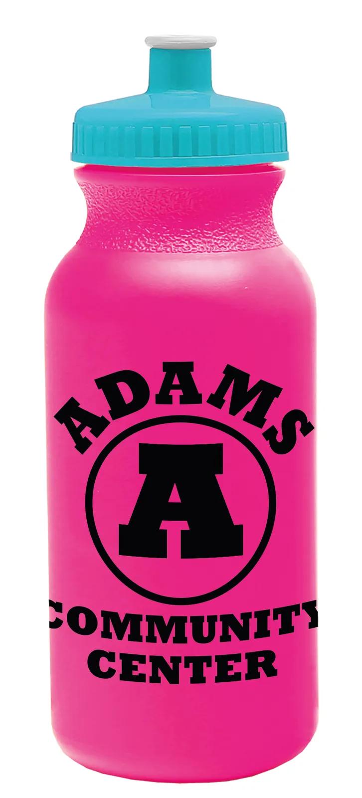 Bike Water Bottle Push-Pull Cap Made in USA - 20 oz - product view 69