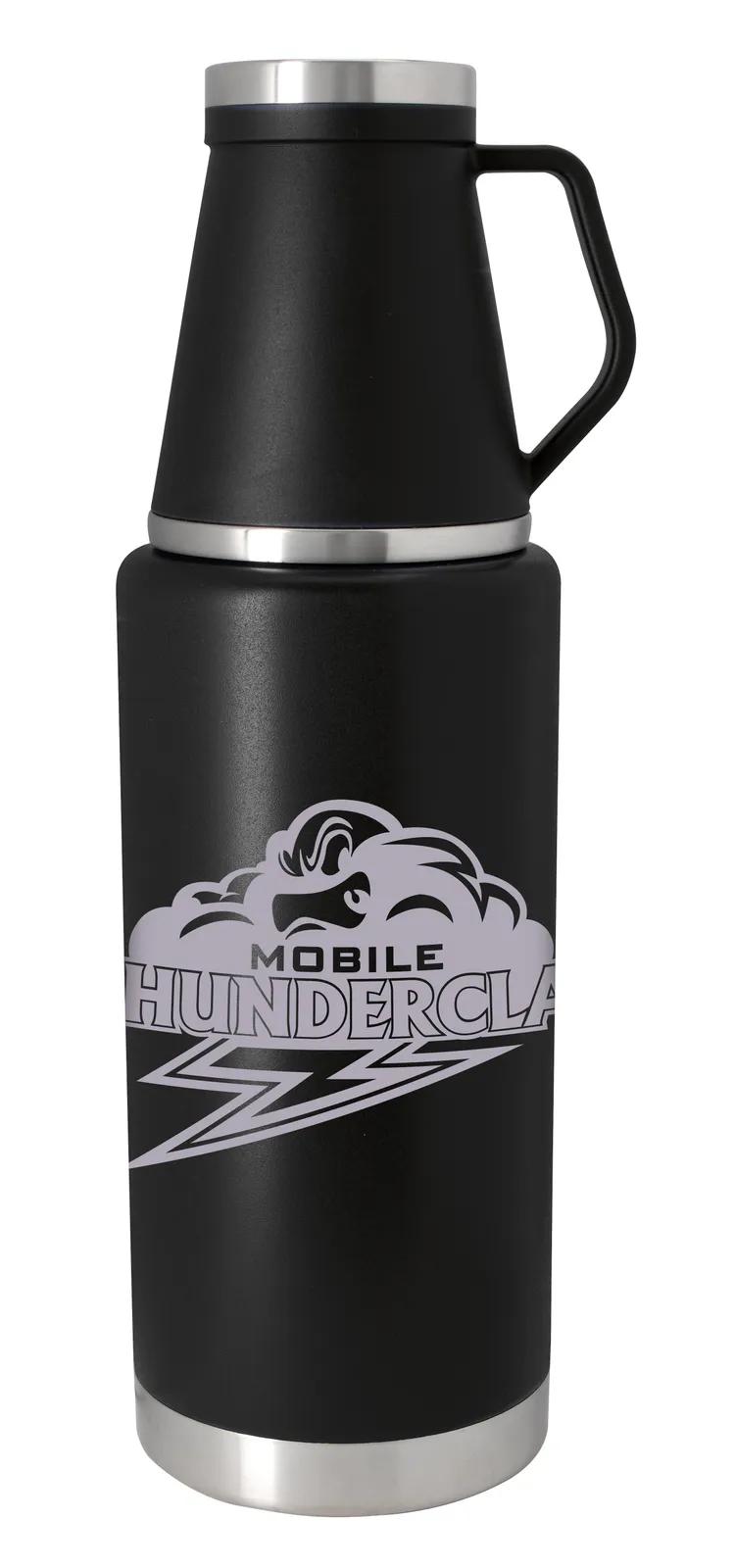 Vacuum Thermos Bottle with Cup Handle Large - 51 oz - product view 2