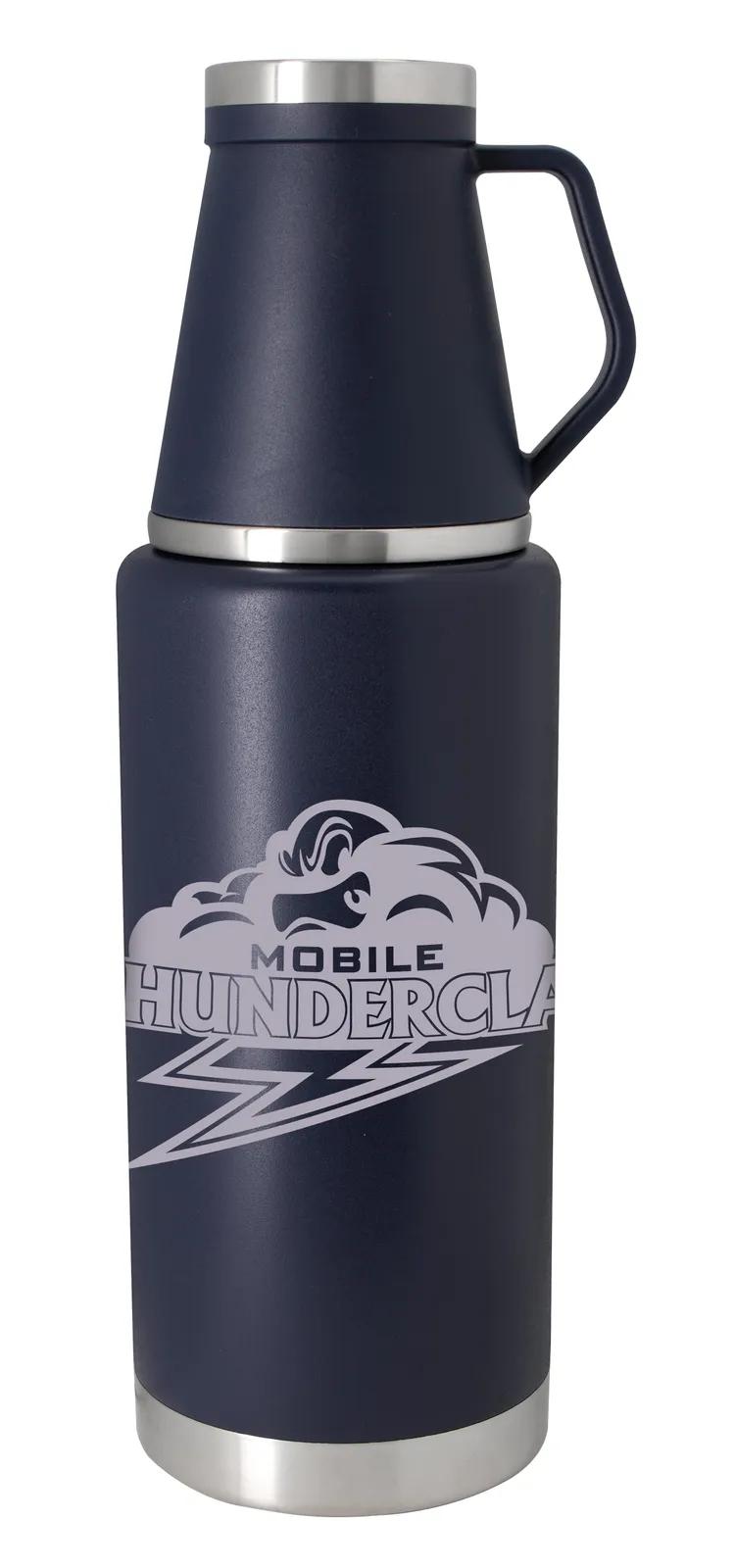 Vacuum Thermos Bottle with Cup Handle Large - 51 oz - product view 5