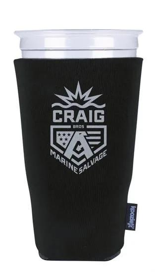 Custom Koozies Tall Cup Cooler Stadium Size Foam