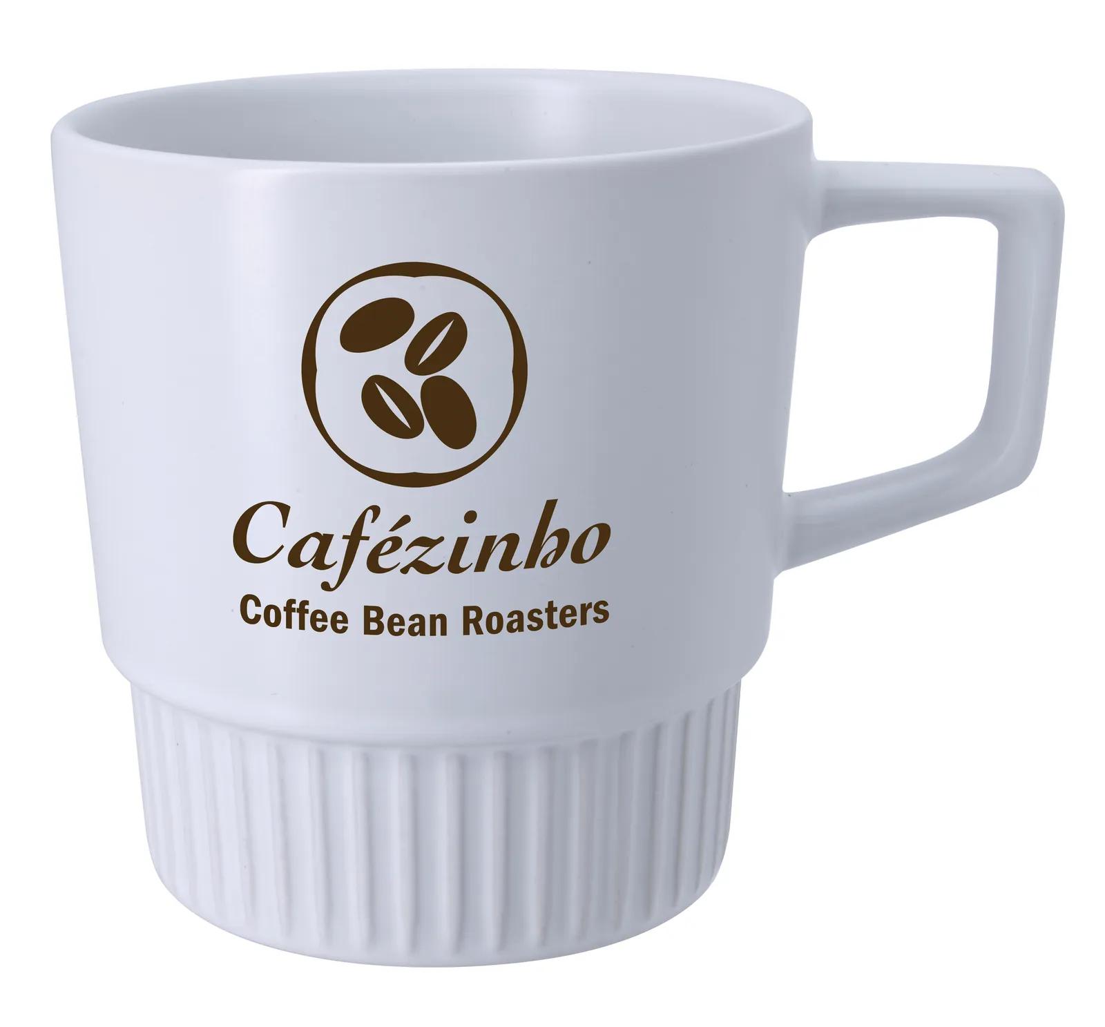 Stoneware Coffee Mug Matte Finish Colored Inner - 12 oz - product view 6