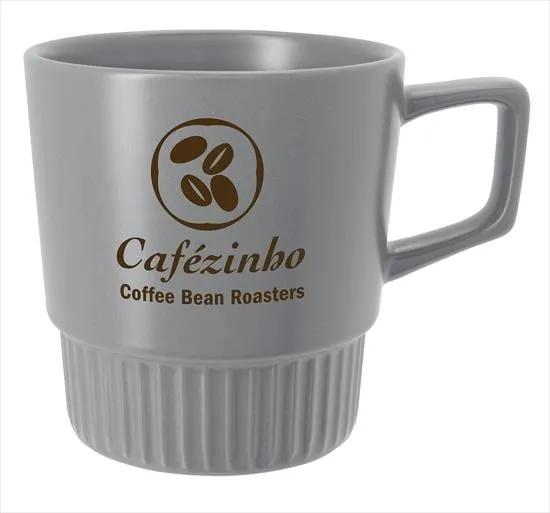 Stoneware Coffee Mug Matte Finish Colored Inner - 12 oz