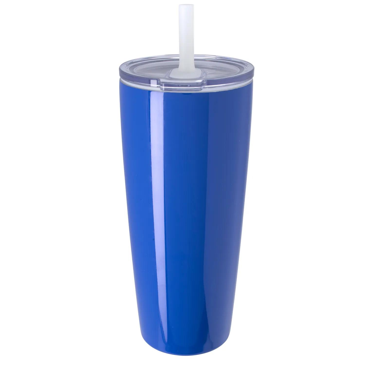 Insulated Tumbler with Built-in Silicone Straw - 30 oz - product view 6