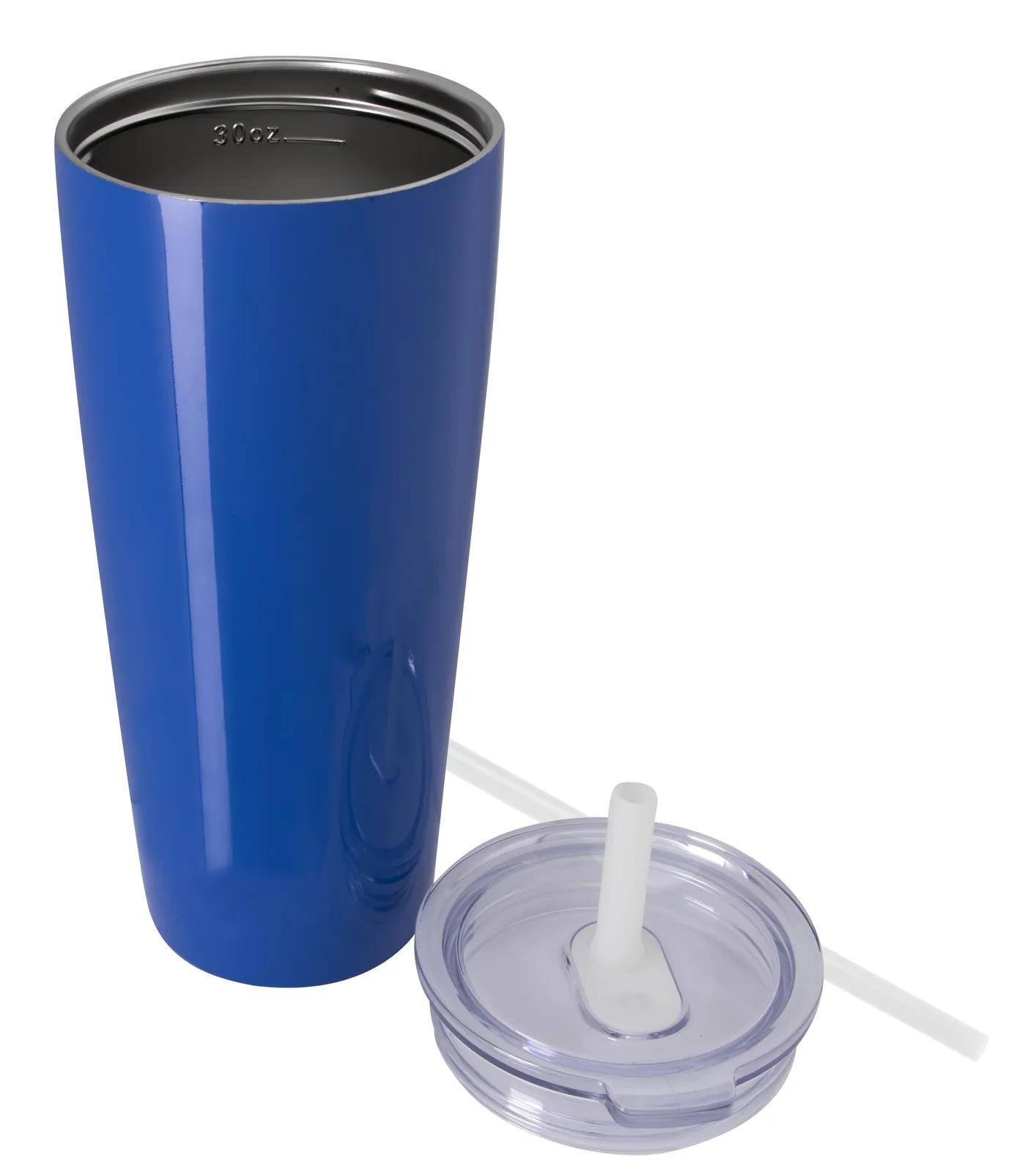 Insulated Tumbler with Built-in Silicone Straw - 30 oz - product view 8