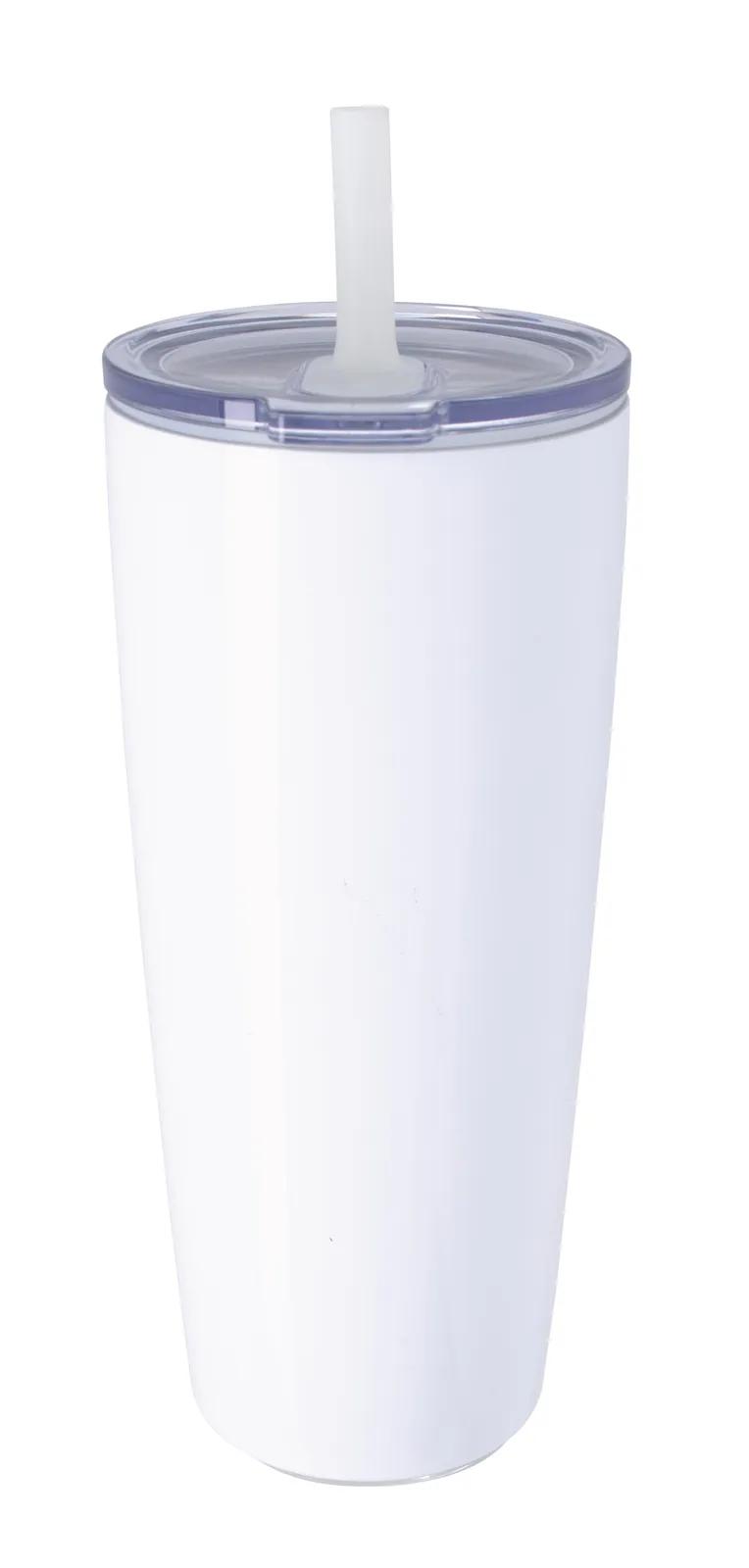 Insulated Tumbler with Built-in Silicone Straw - 30 oz - product view 14
