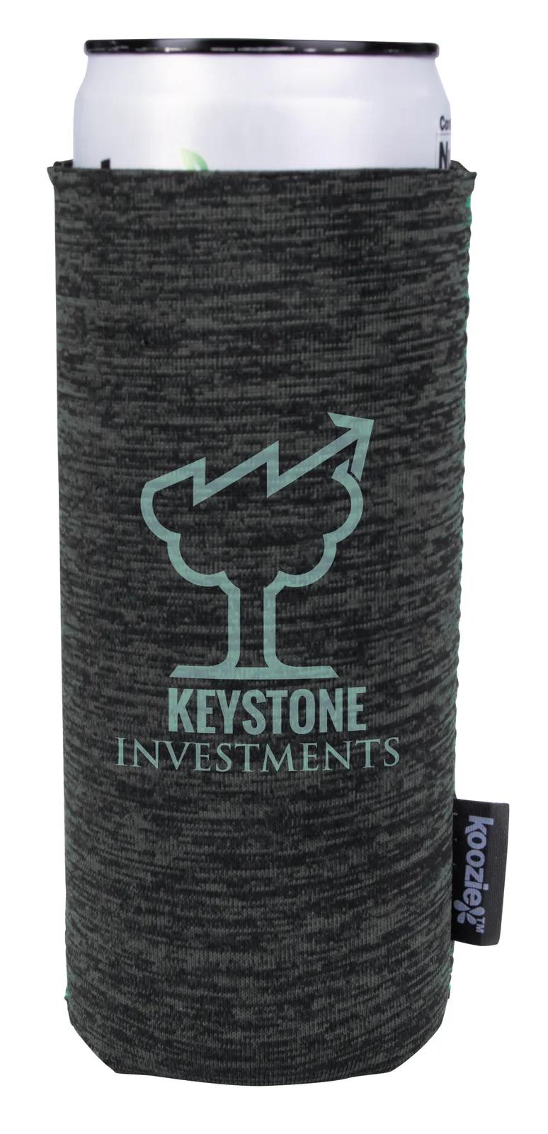 Custom Koozies Heather Collapsible Slim Can - 5.375 in - product view 2