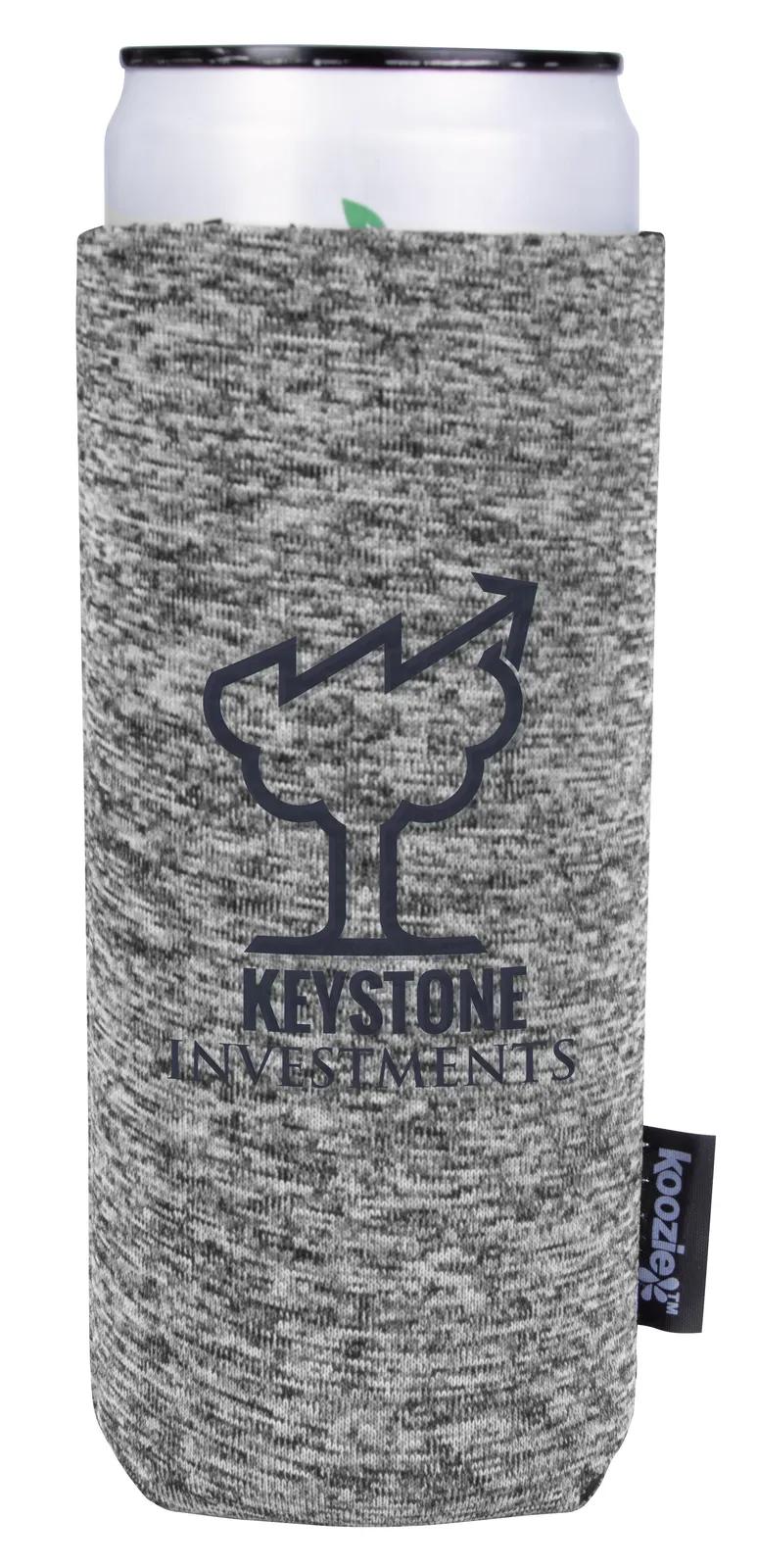 Custom Koozies Heather Collapsible Slim Can - 5.375 in - product view 3