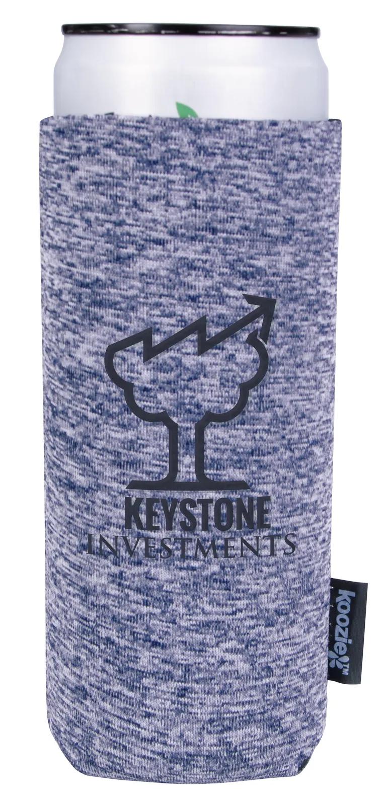 Custom Koozies Heather Collapsible Slim Can - 5.375 in - product view 5