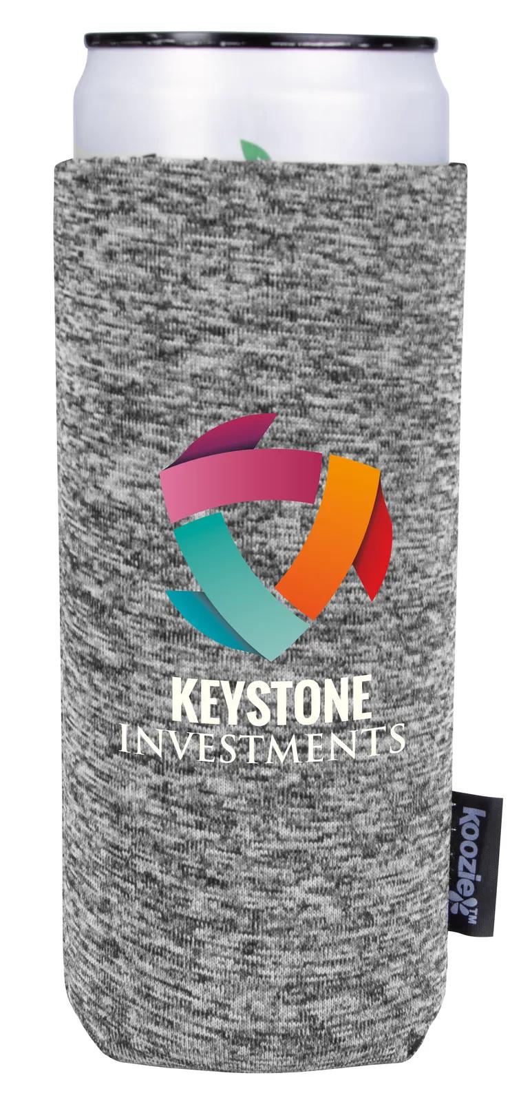 Custom Koozies Heather Collapsible Slim Can - 5.375 in - product view 8