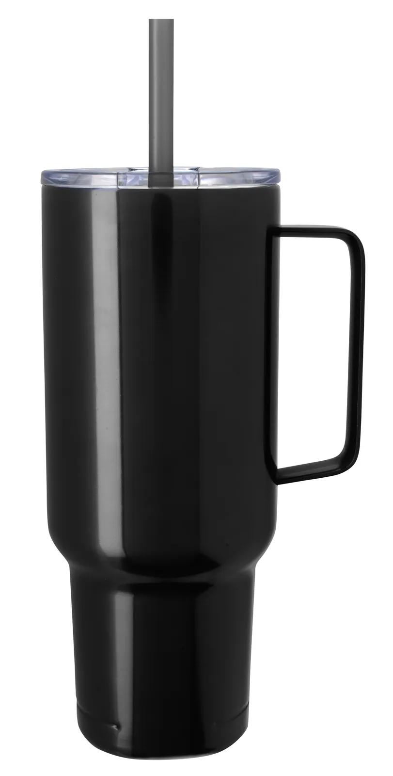 Big Recycled Tumbler Metal Handle Vacuum - 40 oz - product view 3