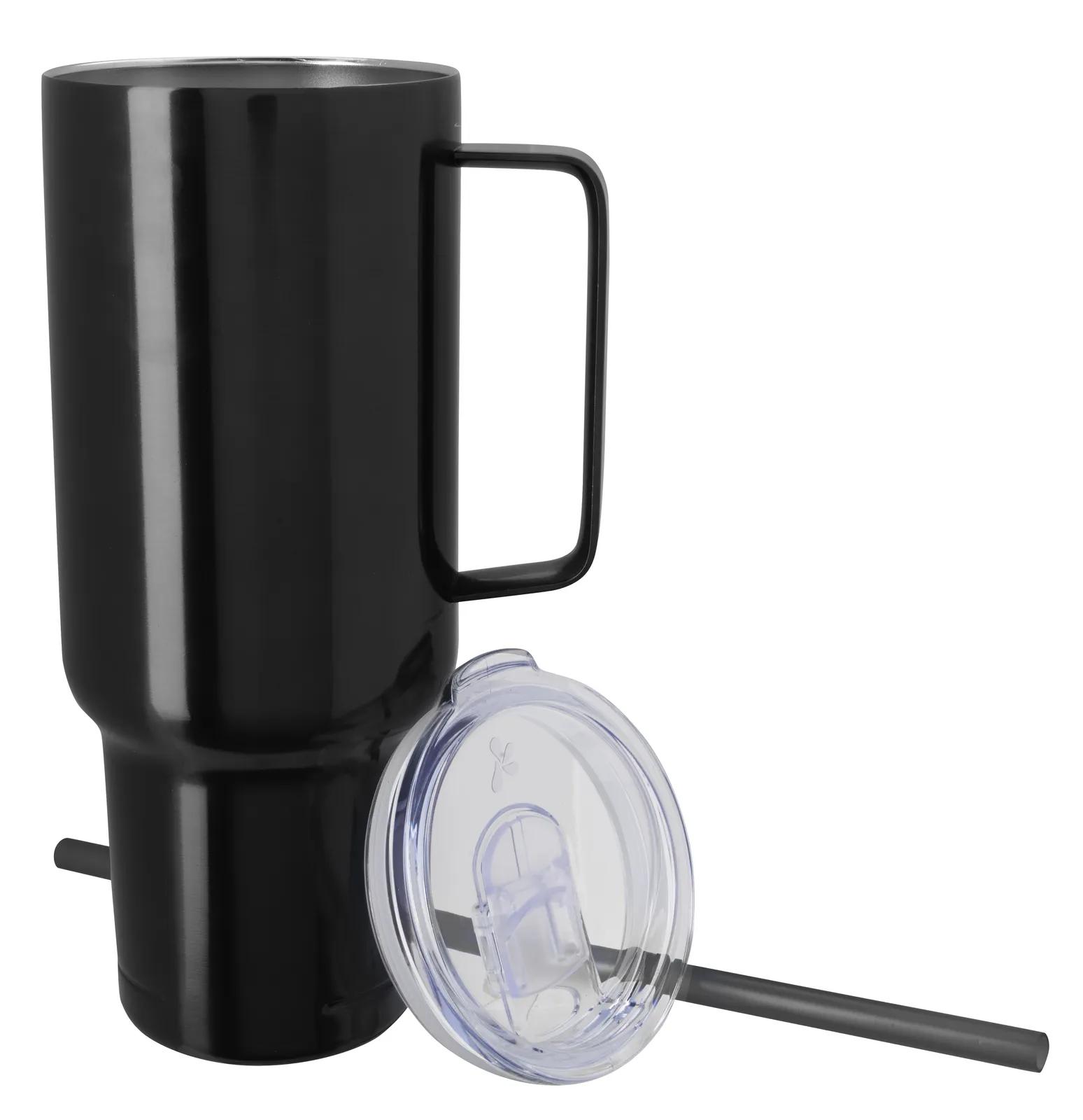 Big Recycled Tumbler Metal Handle Vacuum - 40 oz - product view 5