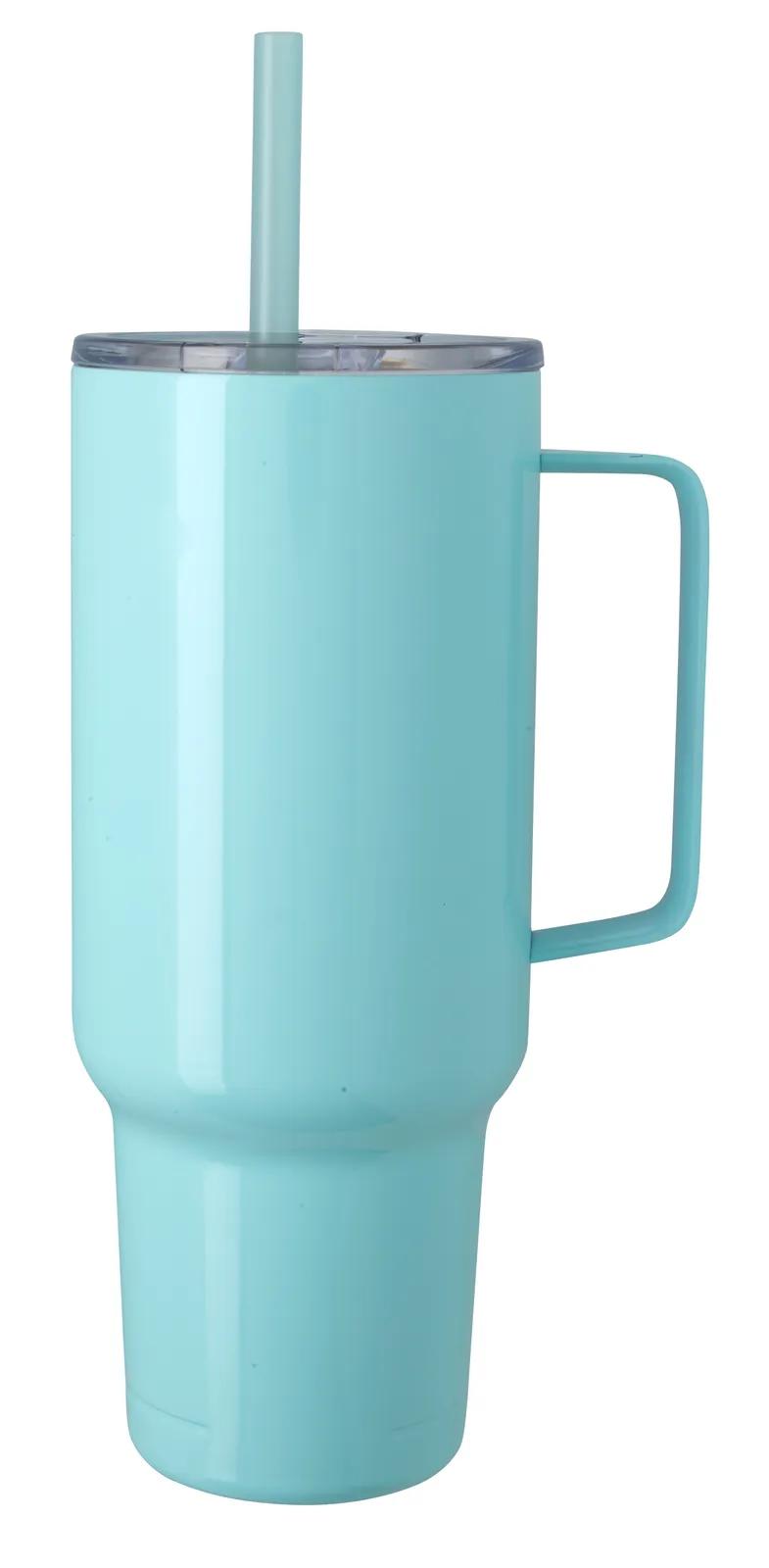 Big Recycled Tumbler Metal Handle Vacuum - 40 oz - product view 11