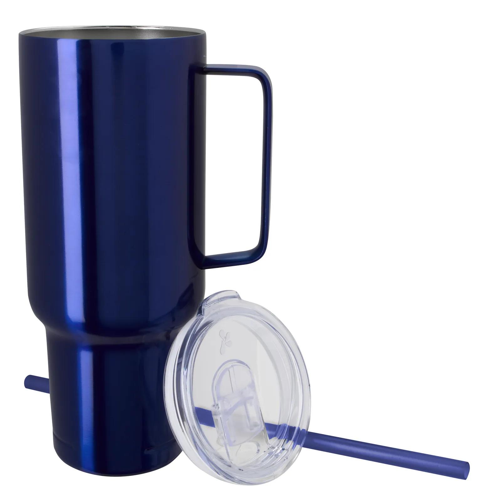 Big Recycled Tumbler Metal Handle Vacuum - 40 oz - product view 27