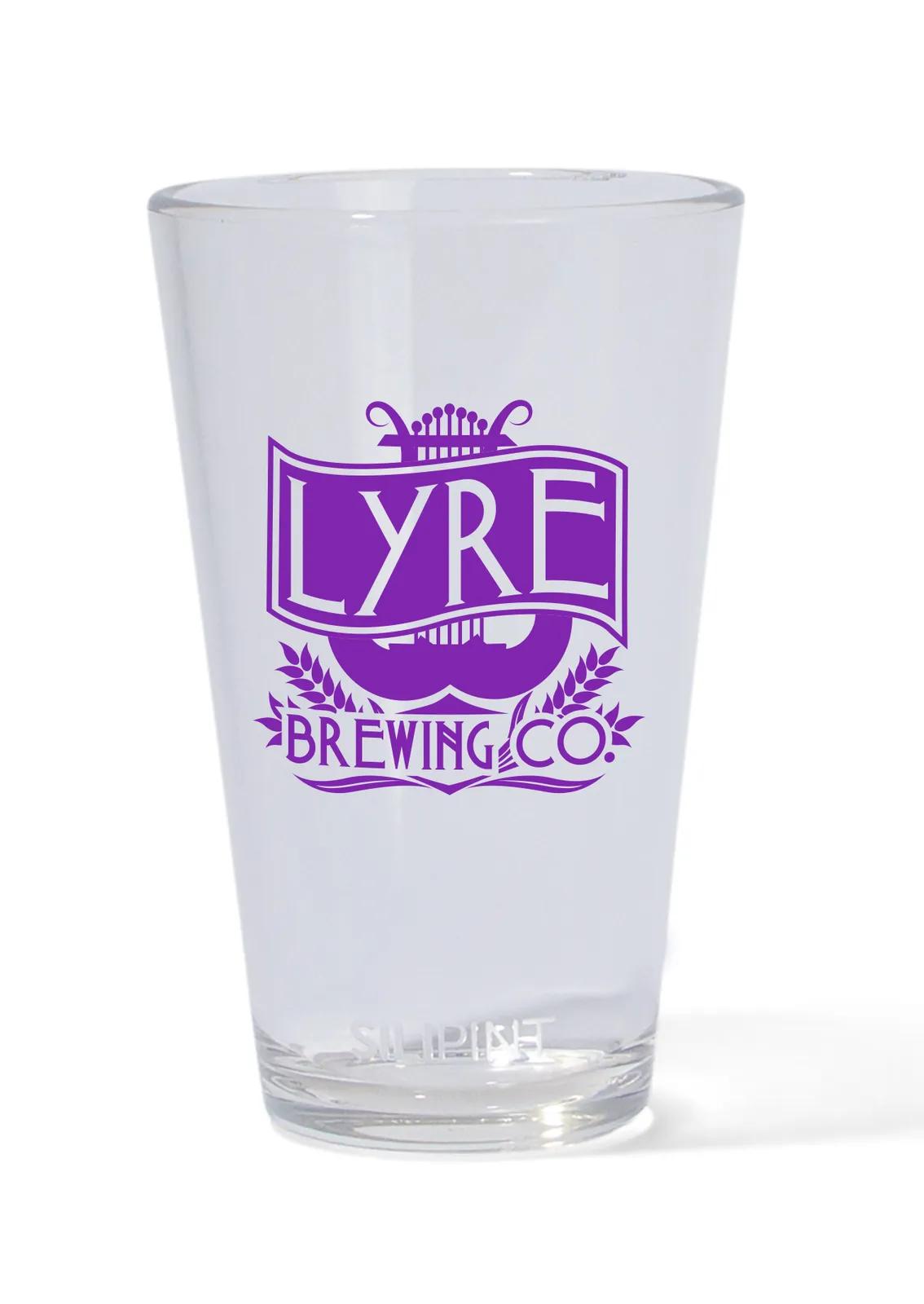 Clear Pint Glass Silicone Flexible - 16 oz - product view 3