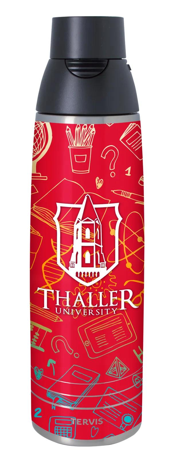 Stainless Steel Water Bottle Push Button Lid - 36 oz - product view 6