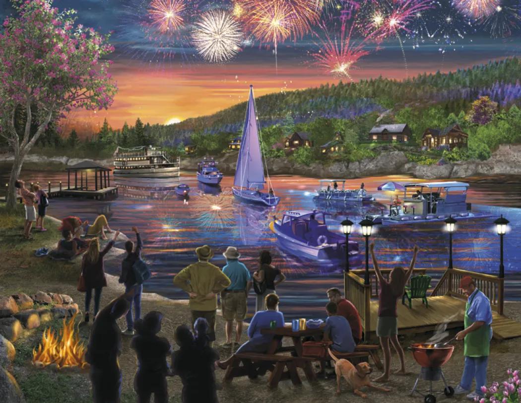 Back Home Spiral Wall Calendar FSC Paper - 18.5 x 11 in - product view 13