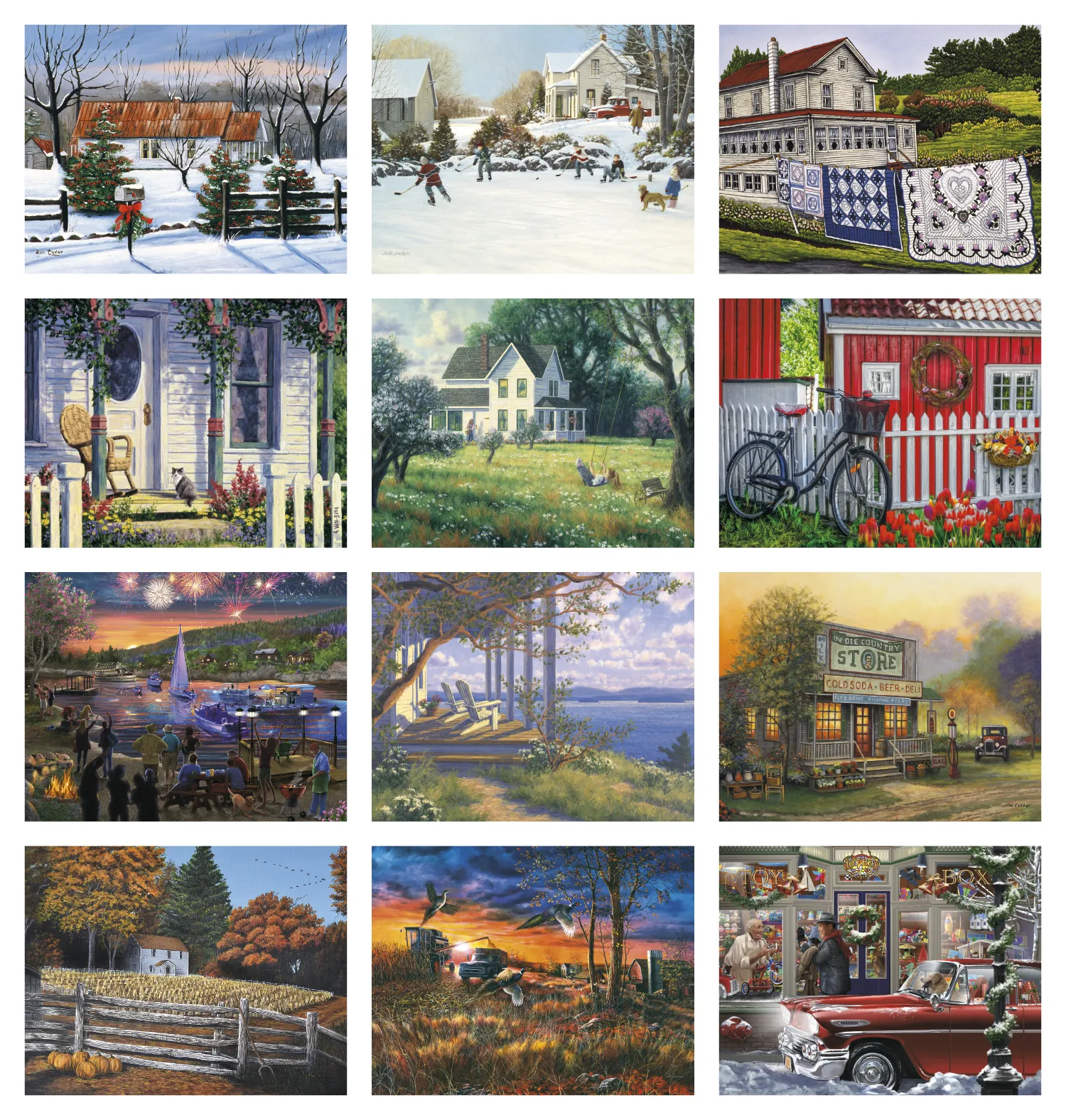 Back Home Spiral Wall Calendar FSC Paper - 18.5 x 11 in - product view 21