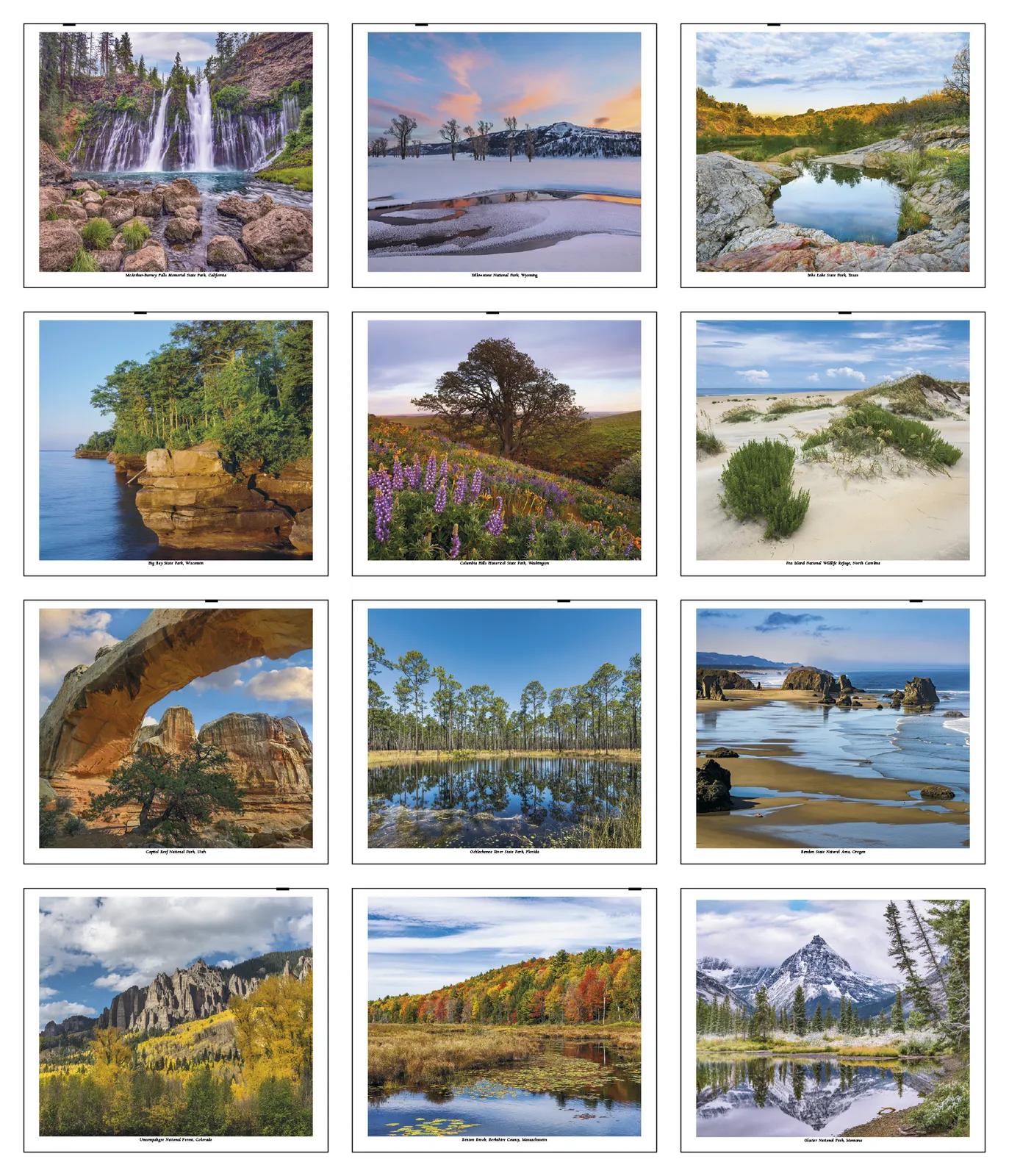 Scenic America Pocket Calendar Storage Pockets - 16.125 x 8 in - product view 20