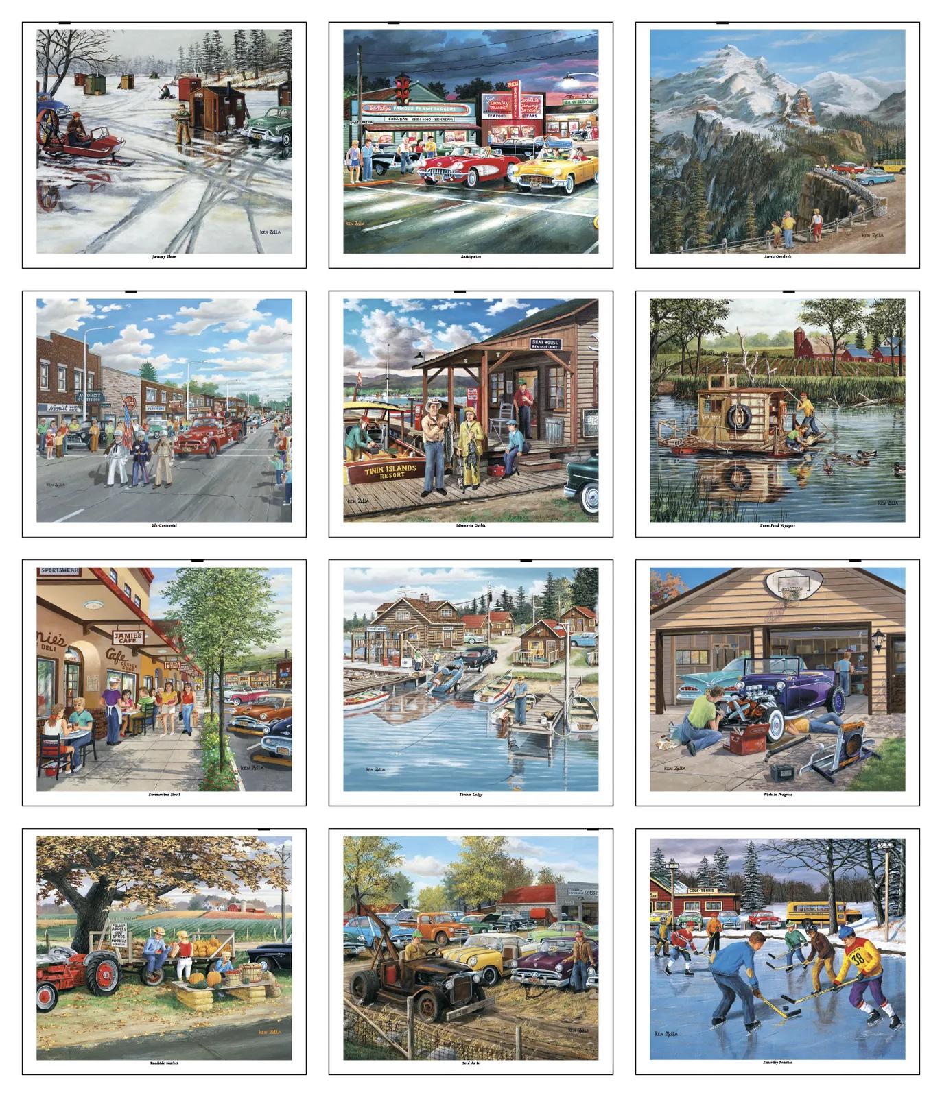 America Remembered Pocket Calendar Ken Zylla Art - 16.125 x 8 in - product view 20