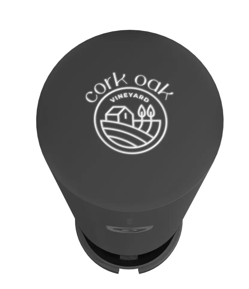 Electric Wine Opener Rechargeable Light-Up Logo - 7.4 in - product view 2