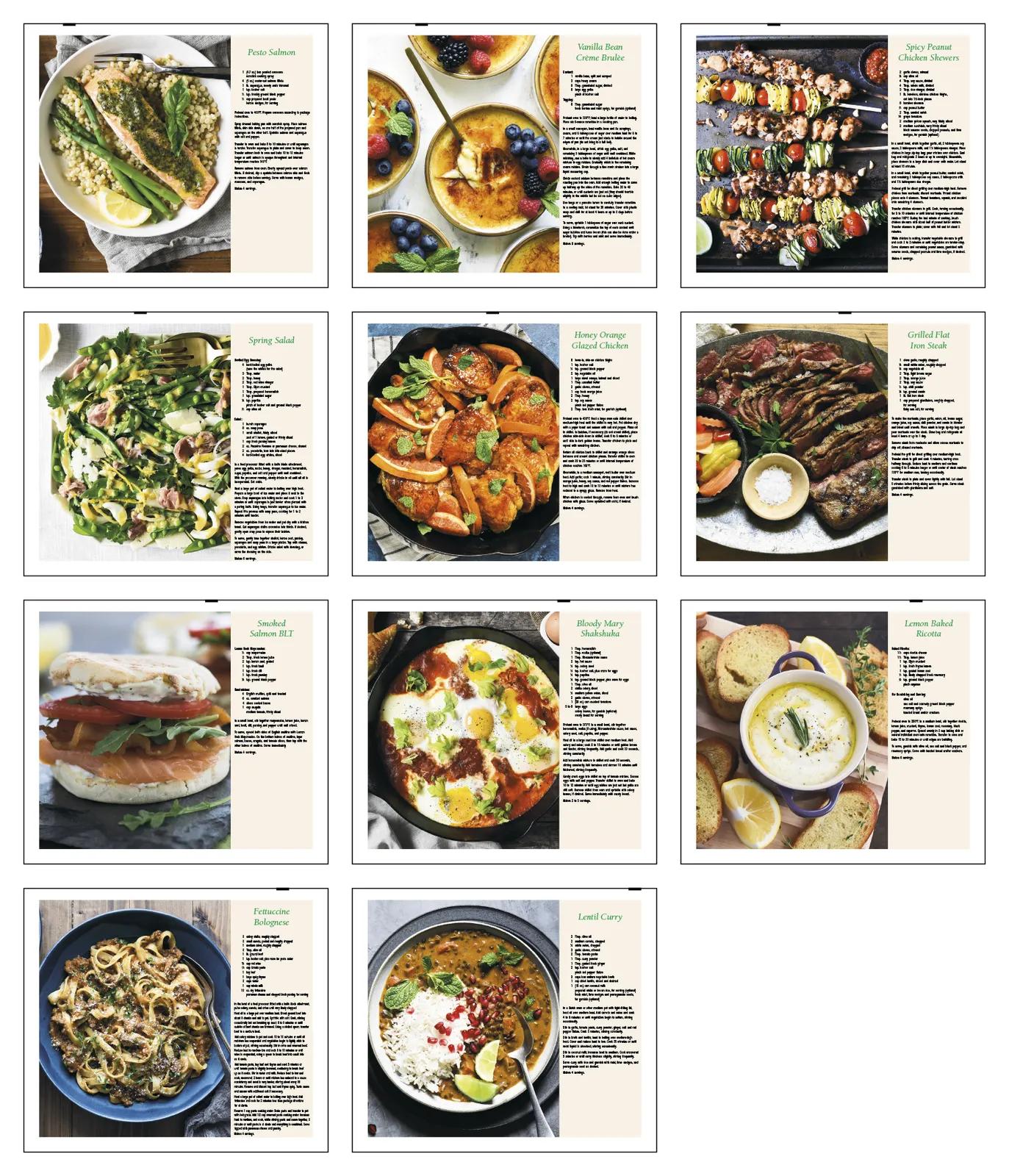 Cookbook Pocket Calendar FSC Paper 12 Recipes - 15.4 x 8 in - product view 18