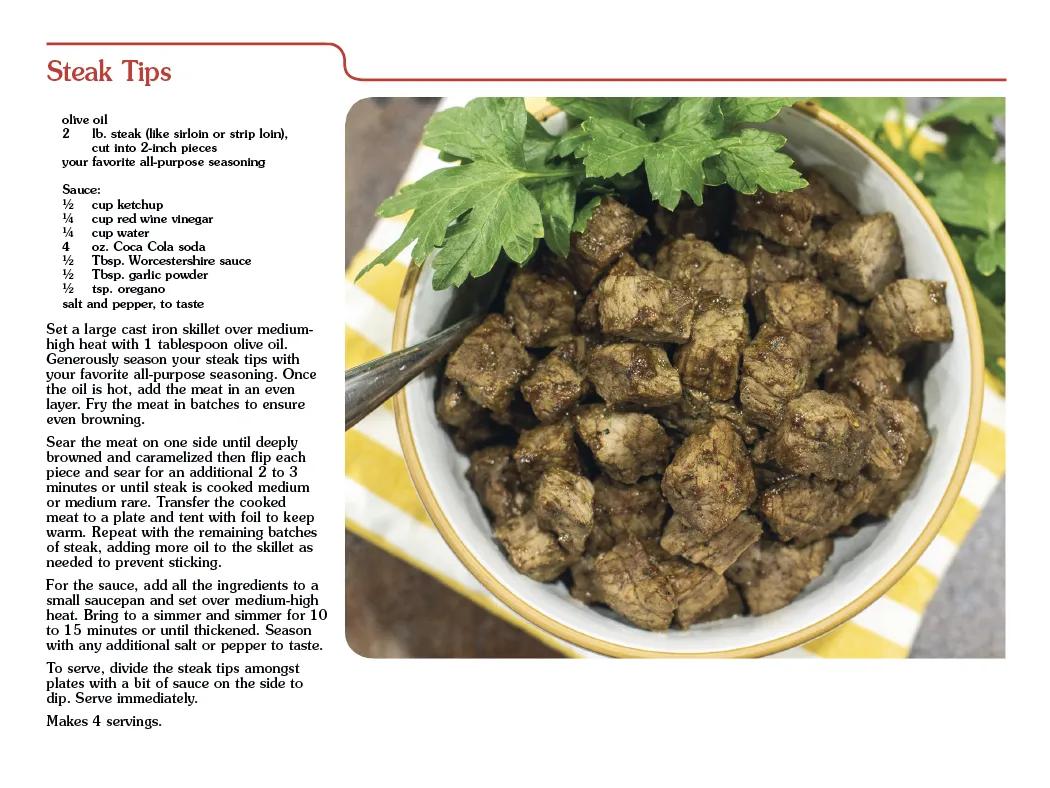 Recipe Wall Calendar with Meat Charts FSC Paper - 13 x 8 in - product view 8