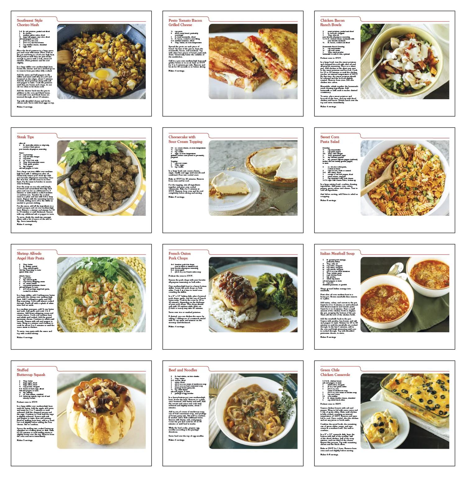 Recipe Wall Calendar with Meat Charts FSC Paper - 13 x 8 in - product view 18