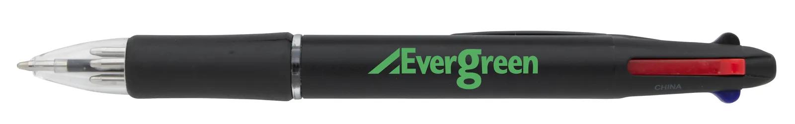 Multicolor Ballpoint Pen Rubber Grip 4 Colors - 5.5 in - product view 7