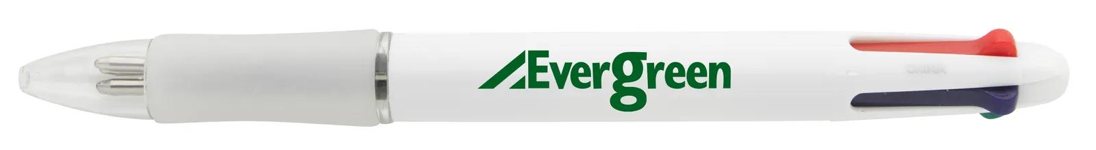 Multicolor Ballpoint Pen Rubber Grip 4 Colors - 5.5 in - product view 9