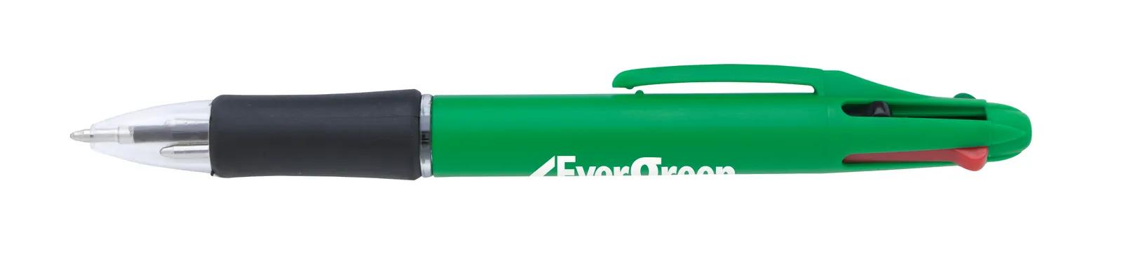 Multicolor Ballpoint Pen Rubber Grip 4 Colors - 5.5 in - product view 12