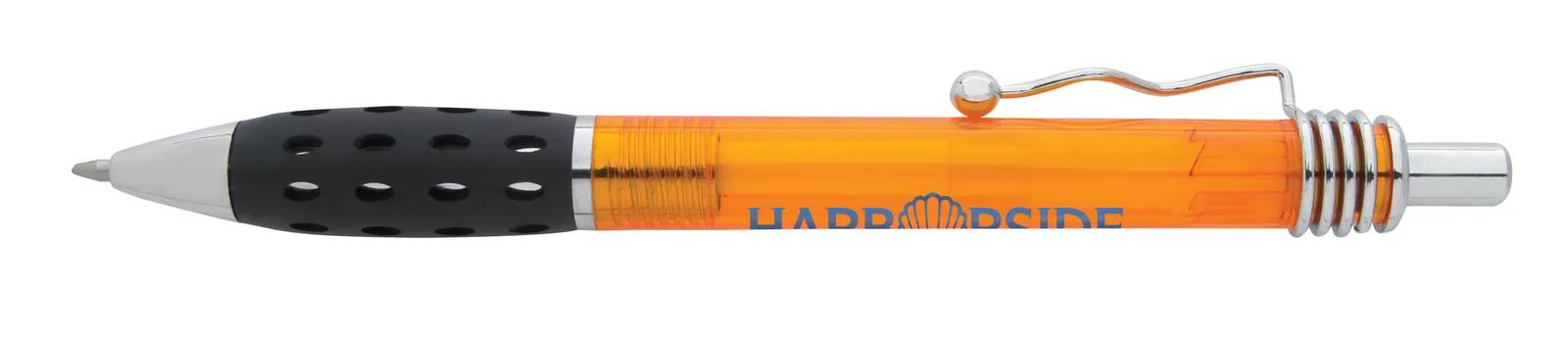 Wave Ballpoint Pen Translucent Funky Clip Design - 5.5 in - product view 9