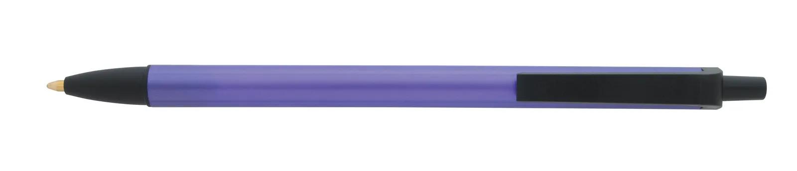 Ballpoint Pen Metallic PP Plastic Chrome Trim - 5.5 in - product view 4
