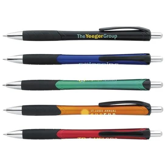 Ballpoint Pen Slim Metallic Textured Grip - 5.625 in