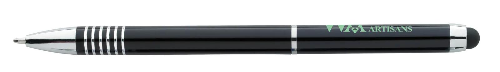 Stylus Pen Aluminum Twist Action Chrome Accents - 5.375 in - product view 2