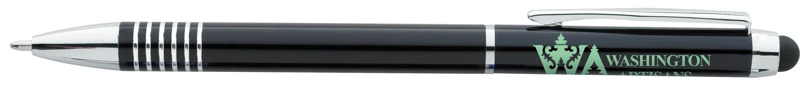 Stylus Pen Aluminum Twist Action Chrome Accents - 5.375 in - product view 4