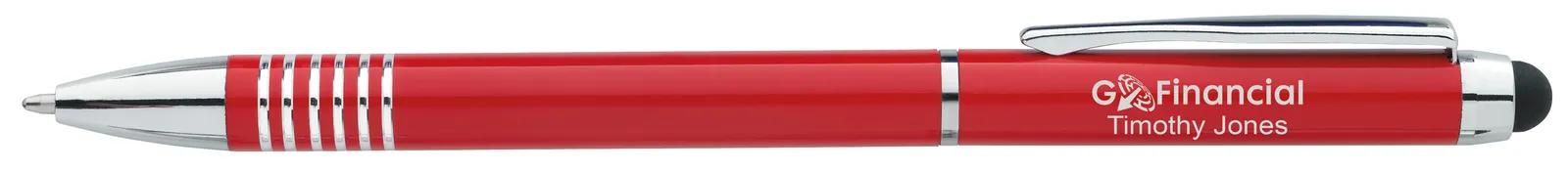 Stylus Pen Aluminum Twist Action Chrome Accents - 5.375 in - product view 12