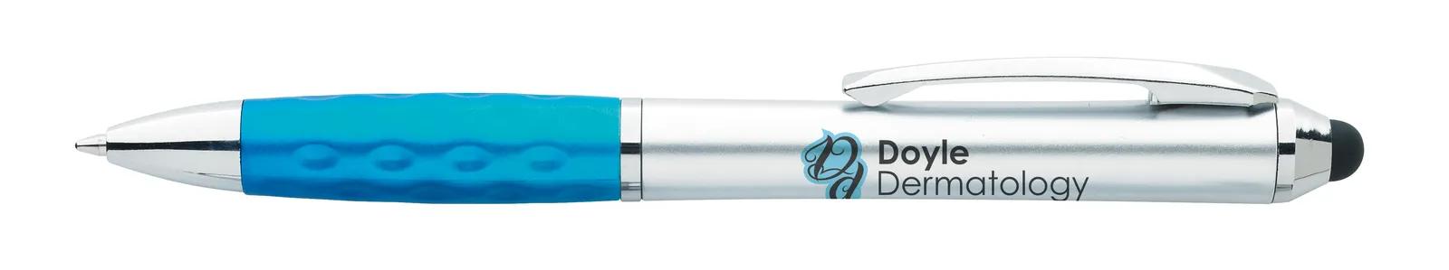 Stylus Pen Metallic Dimpled Grip Silver Finish - 5.25 in - product view 27