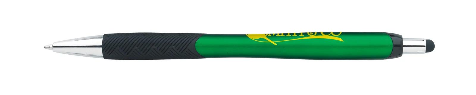 Stylus Pen Pattern Grip Metallic Chrome Accents - 5.625 in - product view 6