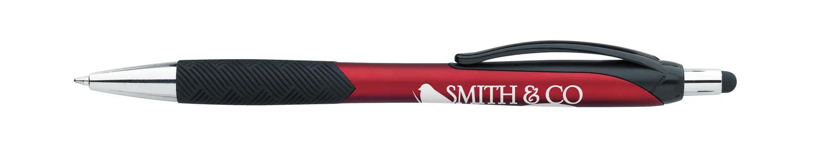 Stylus Pen Pattern Grip Metallic Chrome Accents - 5.625 in - product view 10